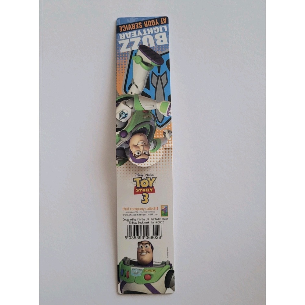 2010 Buzz Lightyear Hero Toy Story 3 Bookmark Magnetic Magnet UK Company If 6802 - Picture 13 of 16